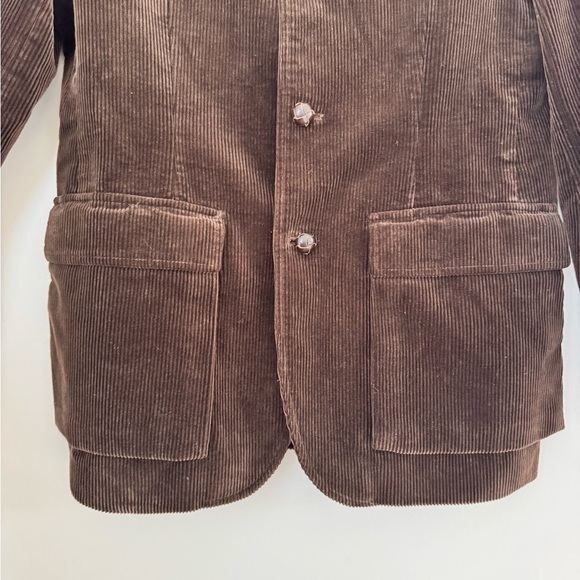 Vtg Polo Ralph Lauren Corduroy Hunting Shooting Sport Coat Blazer Brown Size M - Picture 4 of 16